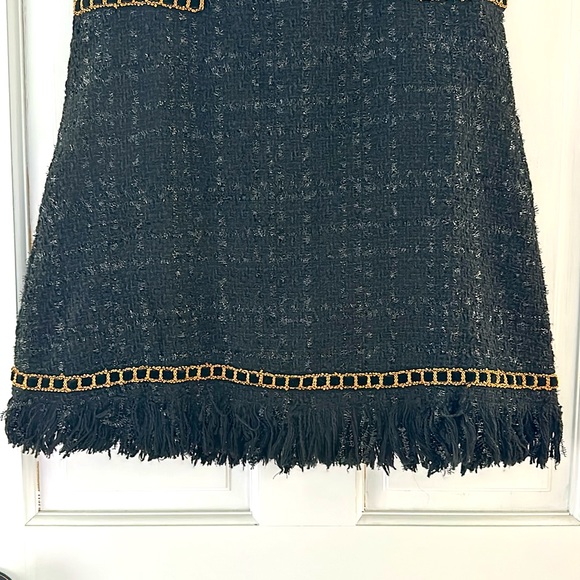 Raw Hem Tweed Dress - Picture 5 of 9